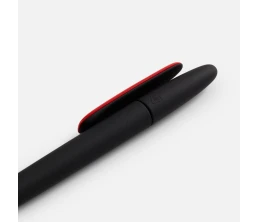 Ручка шариковая Prodir DS5 TRR-P Soft Touch, черная с красным
