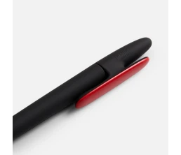 Ручка шариковая Prodir DS5 TRR-P Soft Touch, черная с красным