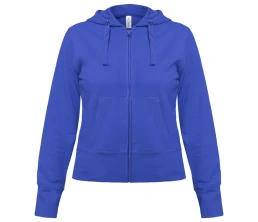 Толстовка женская Hooded Full Zip ярко-синяя