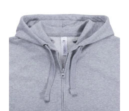 Толстовка женская Hooded Full Zip серый меланж