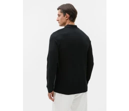 Рубашка поло мужская с длинным рукавом Perfect LSL Men, черная