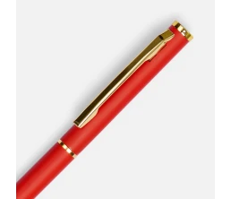 Ручка шариковая Hotel Gold, ver.2, матовая красная