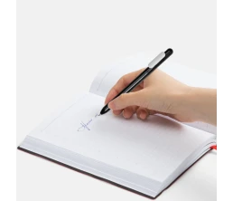 Ручка шариковая Swiper, черная с белым