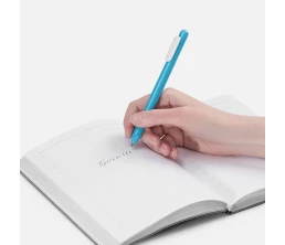 Ручка шариковая Swiper, голубая с белым