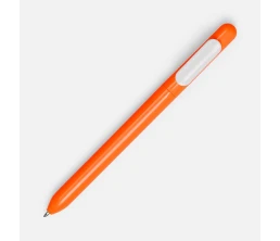 Ручка шариковая Swiper, оранжевая с белым