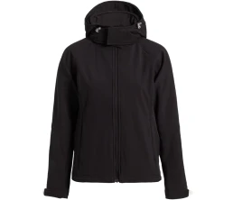 Куртка женская Hooded Softshell черная