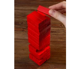Игра «Деревянная башня мини», красная