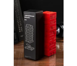 Игра «Деревянная башня мини», красная
