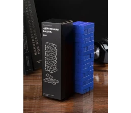 Игра «Деревянная башня мини», синяя