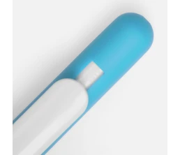 Ручка шариковая Swiper Soft Touch, голубая с белым