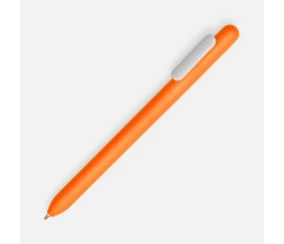 Ручка шариковая Swiper Soft Touch, неоново-оранжевая с белым