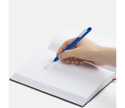Ручка шариковая Swiper Soft Touch, синяя с белым