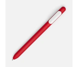Ручка шариковая Swiper Soft Touch, красная с белым