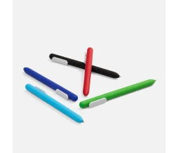 Ручка шариковая Swiper Soft Touch, зеленая с белым