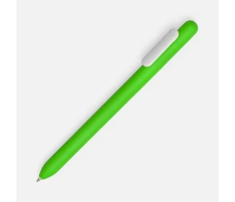 Ручка шариковая Swiper Soft Touch, зеленая с белым