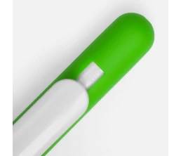 Ручка шариковая Swiper Soft Touch, зеленая с белым