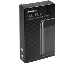 Внешний аккумулятор Uniscend Full Feel 10000 мАч с индикатором, черный