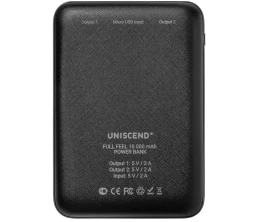 Внешний аккумулятор Uniscend Full Feel 10000 мАч с индикатором, черный