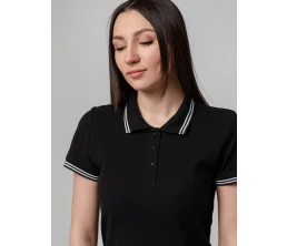 Рубашка поло женская Virma Stripes Lady, черная