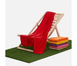 Флисовый плед Warm&Peace, красный