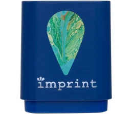 Беспроводная колонка с подсветкой гравировки Glim, синяя