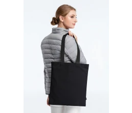 Холщовая сумка BrighTone, черная с черными ручками
