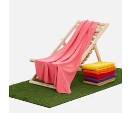 Флисовый плед Warm&Peace, розовый (коралловый)