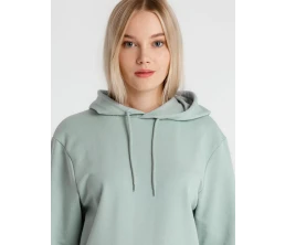 Толстовка с капюшоном унисекс Hoodie, серо-зеленая