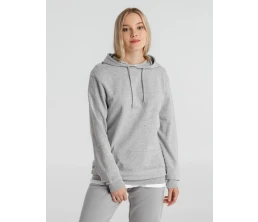 Толстовка с капюшоном унисекс Hoodie, серый меланж