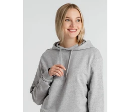 Толстовка с капюшоном унисекс Hoodie, серый меланж