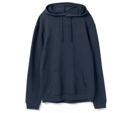 Толстовка с капюшоном унисекс Hoodie, синий меланж