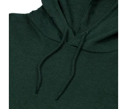 Толстовка с капюшоном унисекс Hoodie, темно-зеленый меланж