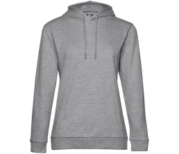 Толстовка с капюшоном женская Hoodie, серый меланж