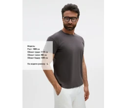 Футболка унисекс Regent 150, темно-серая