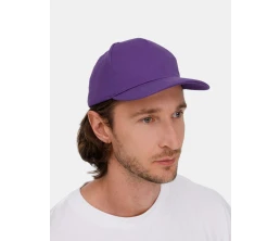 Бейсболка Long Beach, темно-фиолетовая