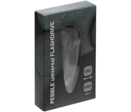 Флешка Pebble Universal, USB 3.0, серая, 64 Гб