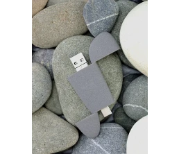 Флешка Pebble Universal, USB 3.0, серая, 64 Гб