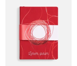 Ежедневник Cortado, недатированный, красный