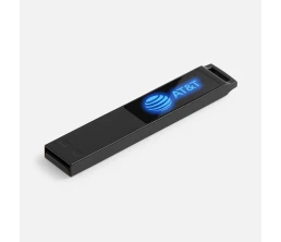 Флешка markBright Black с синей подсветкой, 32 Гб