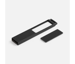 Флешка markBright Black с синей подсветкой, 32 Гб