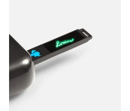 Флешка markBright Black с зеленой подсветкой, 32 Гб