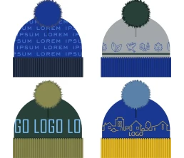 Шапка на заказ Tricksy Fullur, полушерсть