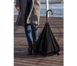 Зонт наоборот Style, трость, черный