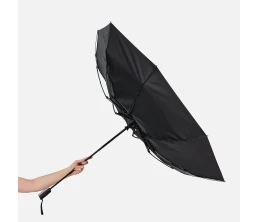 Зонт складной Fiber, черный