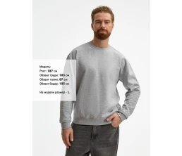 Свитшот унисекс Columbia, серый меланж