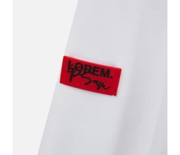 Лейбл из ПВХ Dzeta, XS, красный