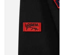 Лейбл из ПВХ Dzeta, XS, красный