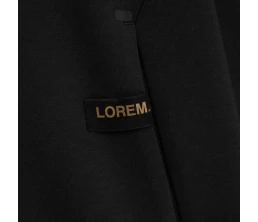 Лейбл тканевый Epsilon, S, черный