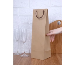 Пакет под бутылку Vindemia, крафт
