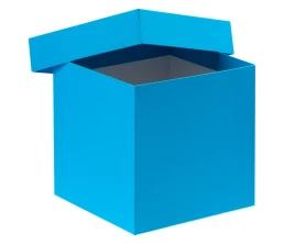 Коробка Cube, M, голубая